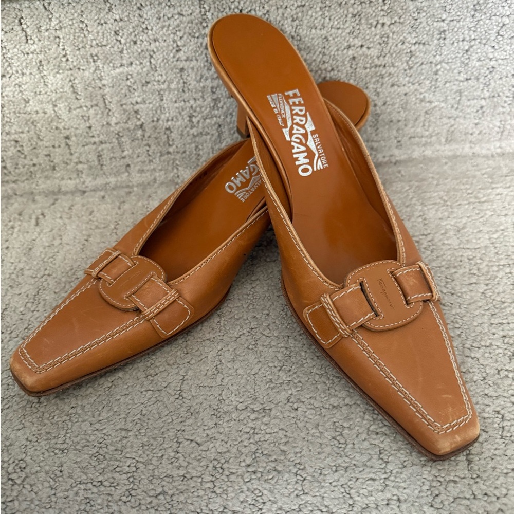 Salvatore Ferragamo Brown Leather Shoes